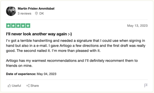 Trustpilot Bewertung