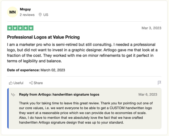 Trustpilot Bewertung