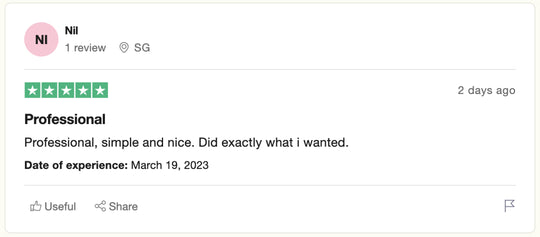 Trustpilot Bewertung