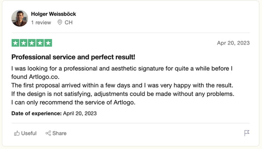Trustpilot Bewertung
