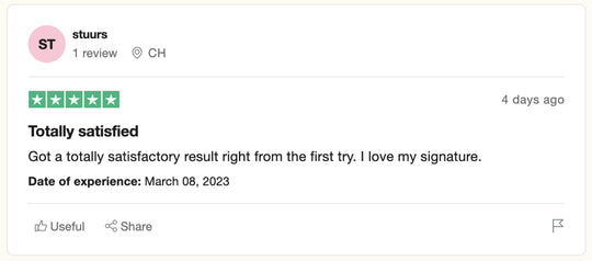 Trustpilot Bewertung