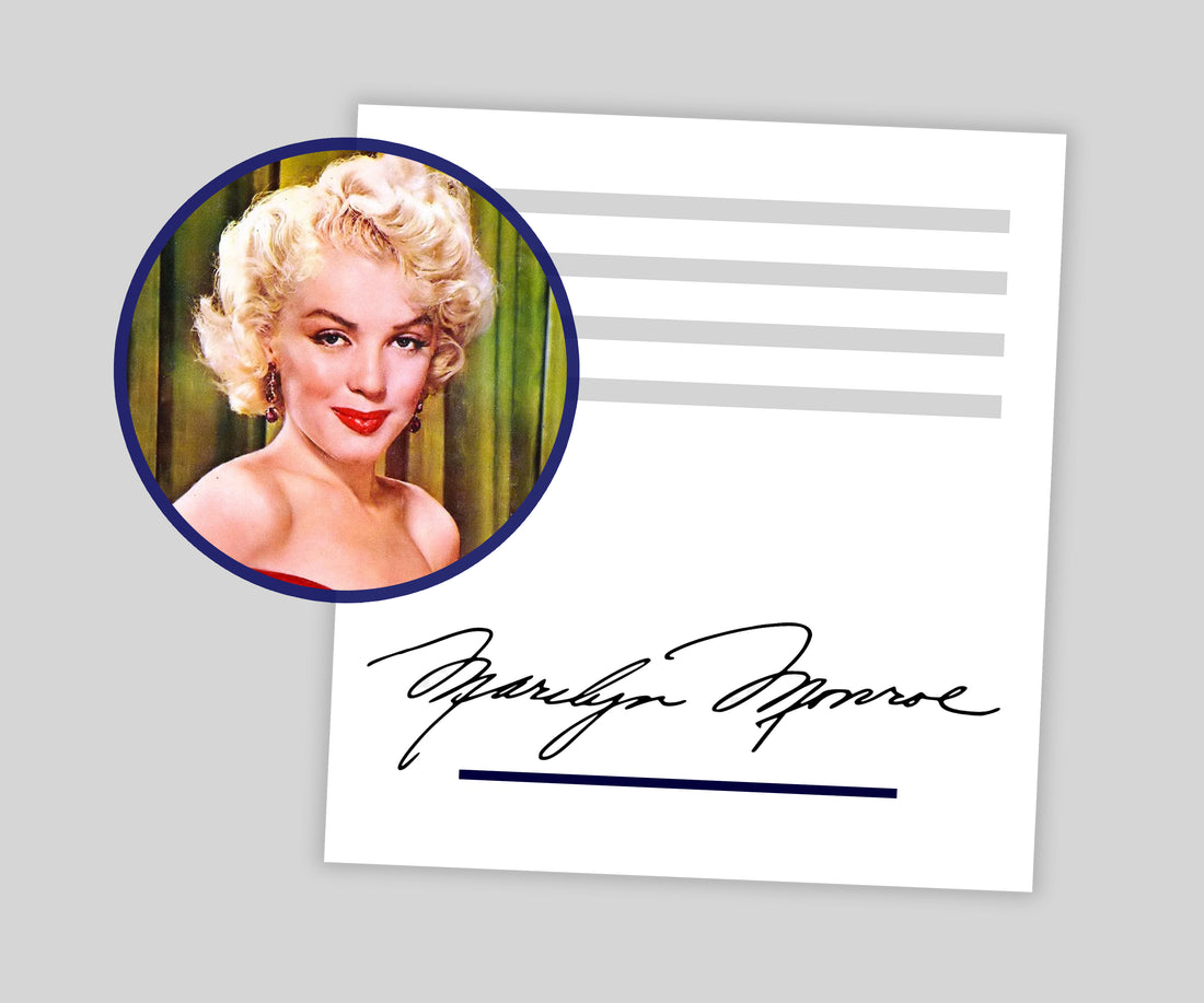 Marilyn Monroe Unterschrift: Wie viel ist sie wert?